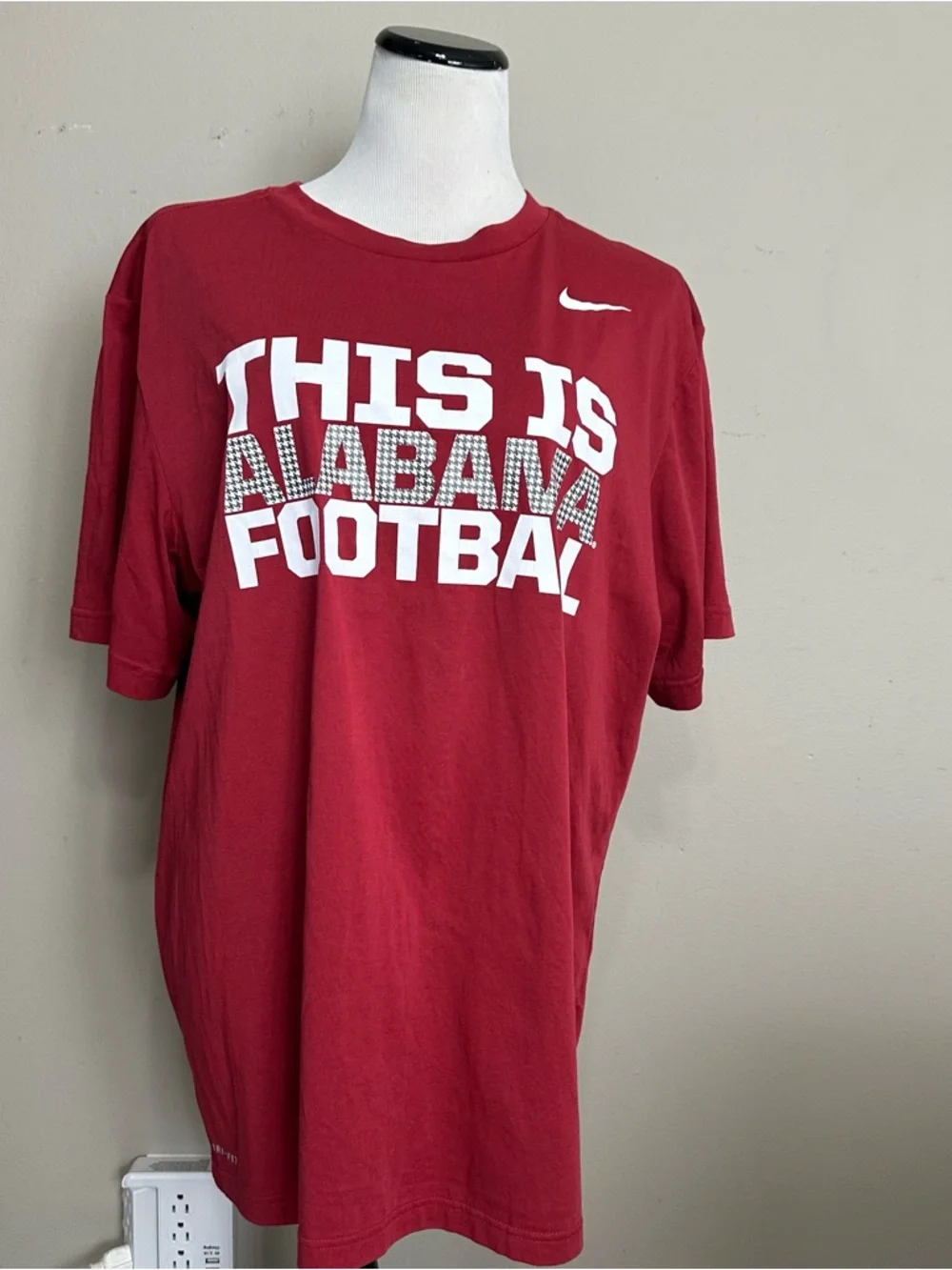 Nike Men's Alabama Football Short‎ Sleeve T-Shirt - Crimson men size XXL